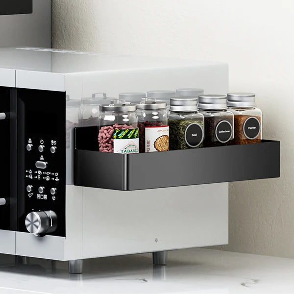 Magnetic Kitchen Storage Rack – 2-Tier Spice & Seasoning Organizer