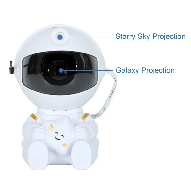 Astronaut Star Projector – Galaxy Night Light for Kids & Home Decor