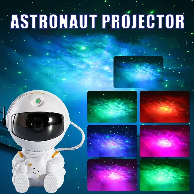 Astronaut Star Projector – Galaxy Night Light for Kids & Home Decor